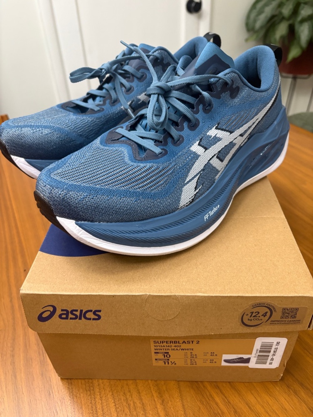 Asics Superblast 2 - Winter Sea - Men’s 10 - Picture 2 of 6